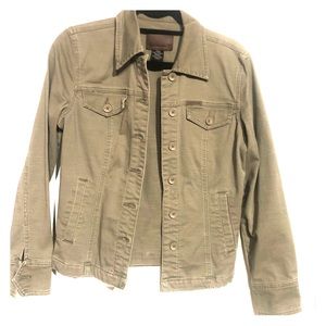 Calvin Klein Olive Denim Jacket Sz S